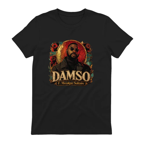 Damso Merch Mosaïque Solitaire Vitrail Art