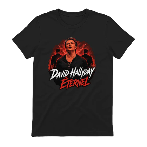David Hallyday Merch Éternel Orage Rouge Artwork