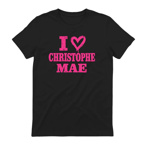 Christophe Maé I Love Pink Grunge Heart