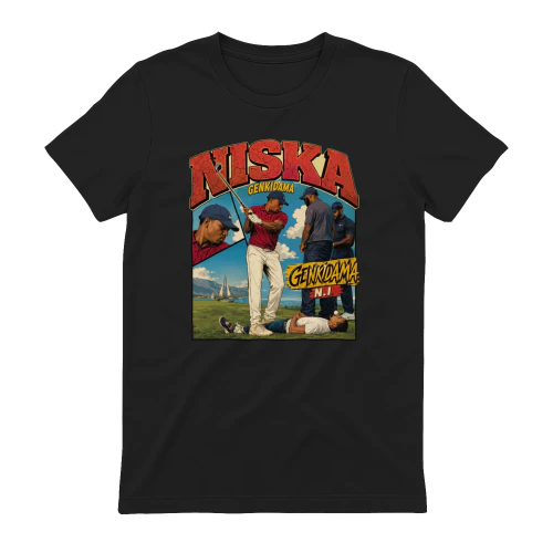 Niska Merch Genkidama Illustration Golf