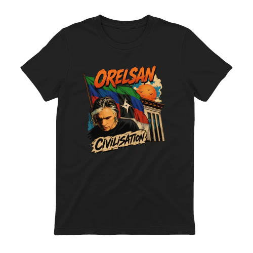 Orelsan Merch Civilisation Tour Graphic Illustration