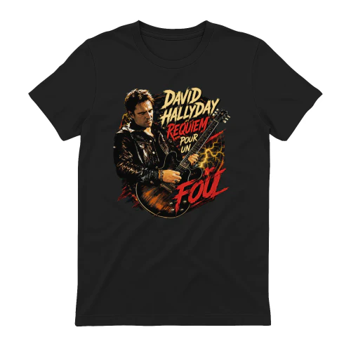 David Hallyday Merch Design Rock Requiem Pour Un Fou