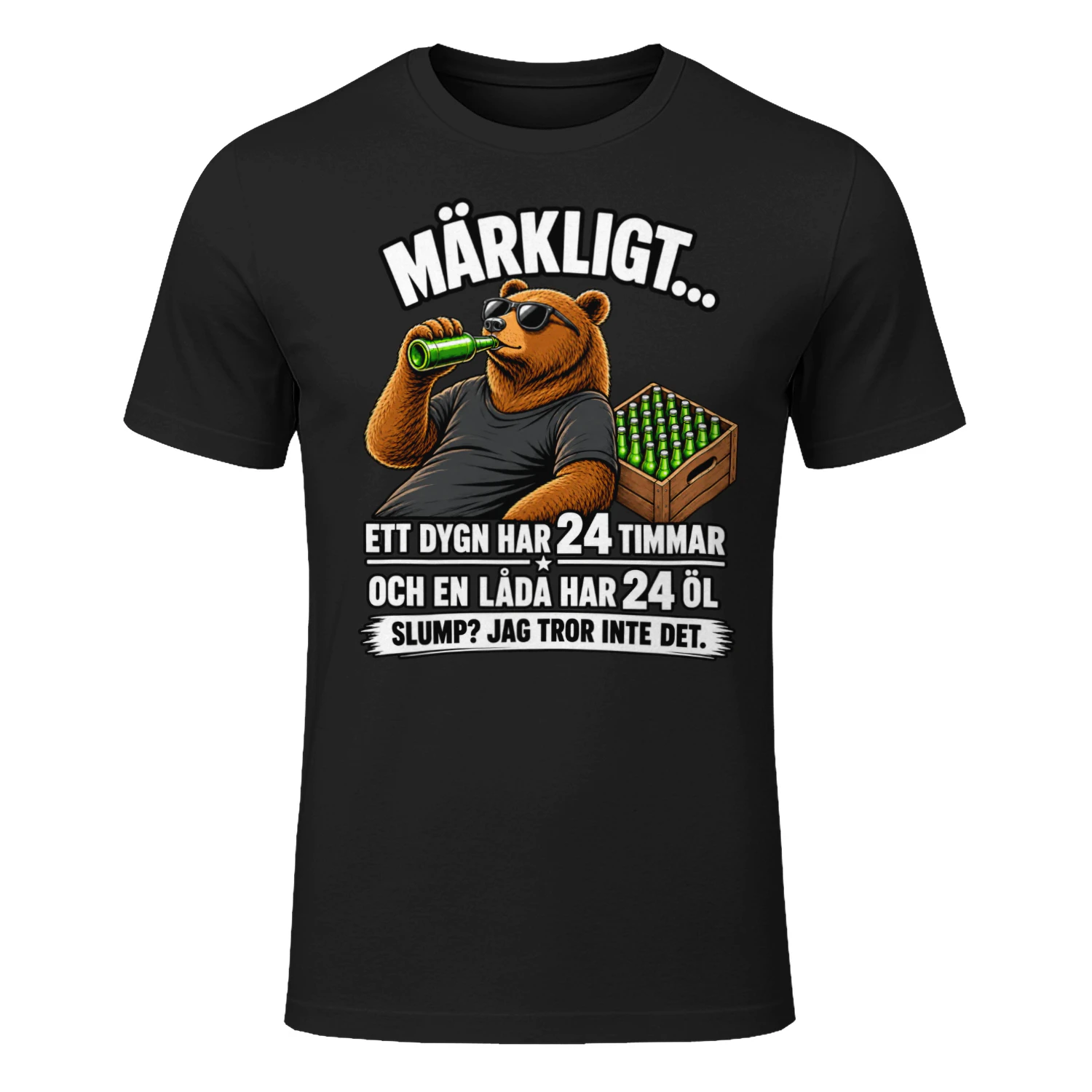 24 Timmar – 24 Öl – Rolig T-Shirt