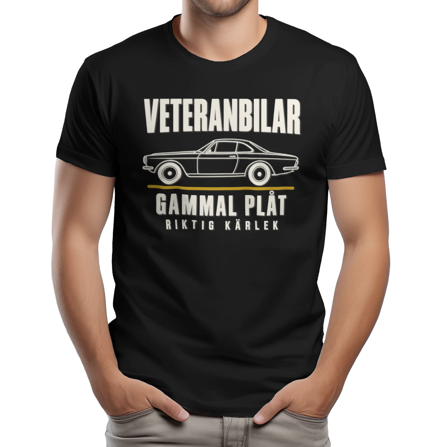 Veteranbilar – Gammal Plåt, Riktig Kärlek T-Shirt
