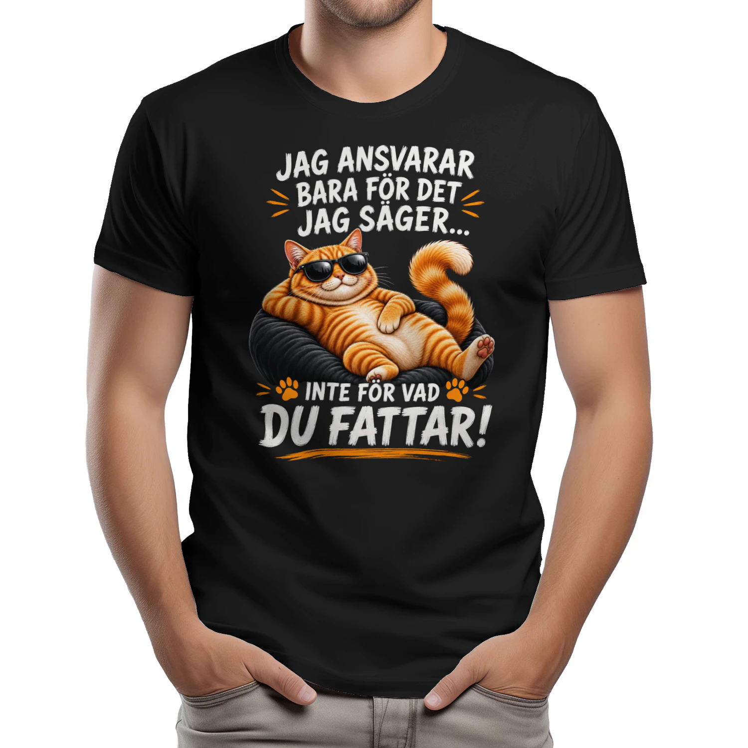 Jag Ansvarar Bara För Det Jag Säger – Premium Unisex T-shirt för Dam & Herr