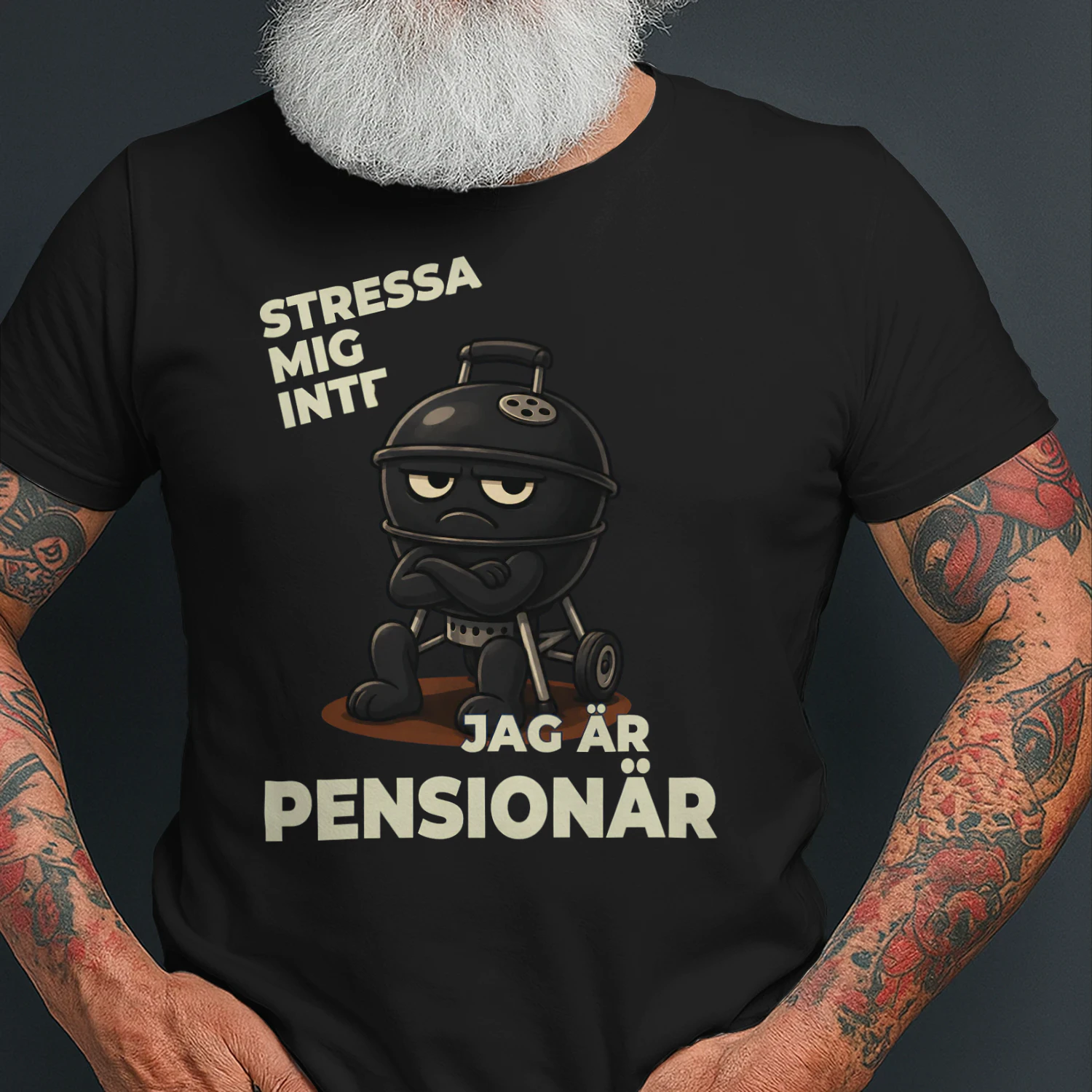T-shirt Swedish- stressa mig inte! jag är pensionär