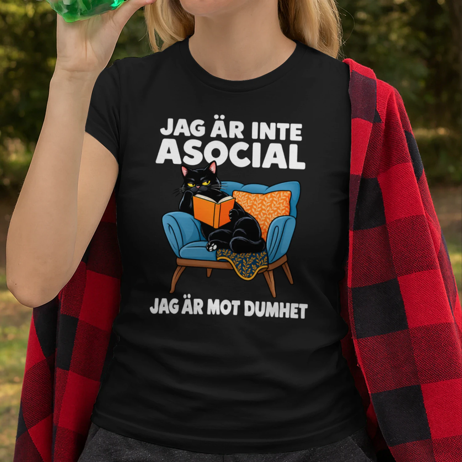 Jag Är Inte Asocial – Jag Är Mot Dumhet | T-shirt i Begränsad Upplaga