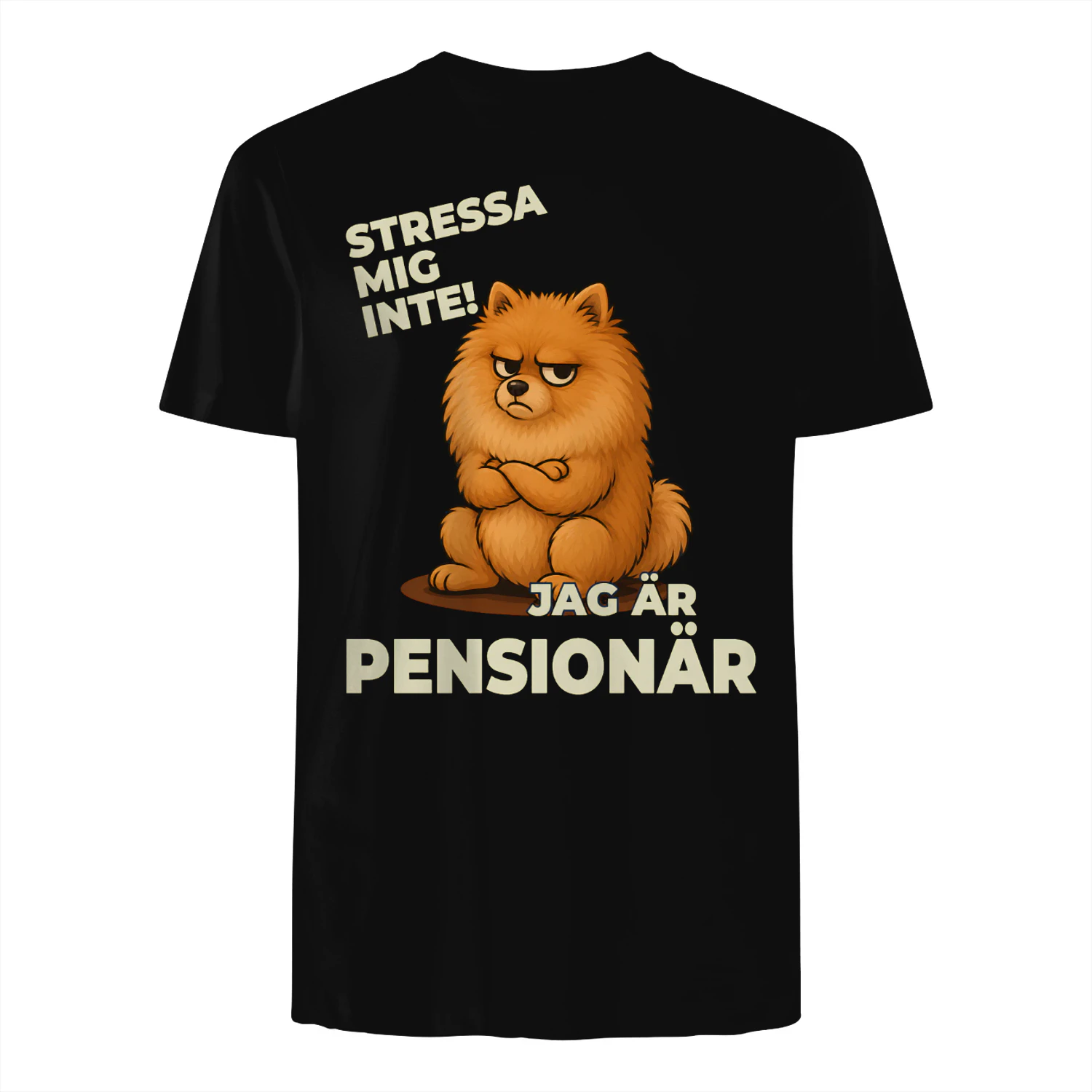 T-shirt Swedish- stressa mig inte! jag är pensionär
