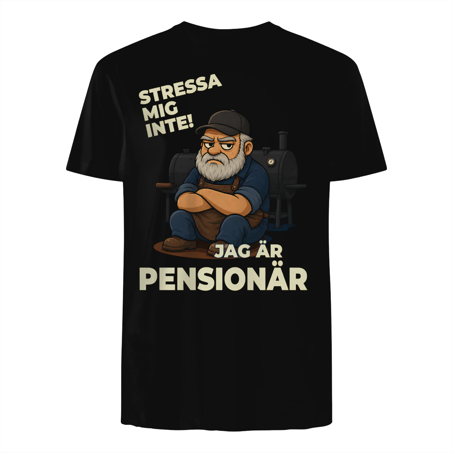 T-shirt Swedish- stressa mig inte! jag är pensionär