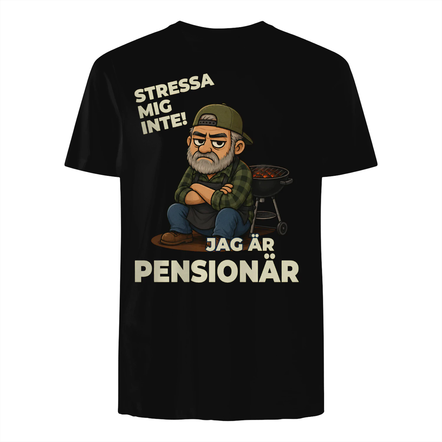 T-shirt Swedish- stressa mig inte! jag är pensionär
