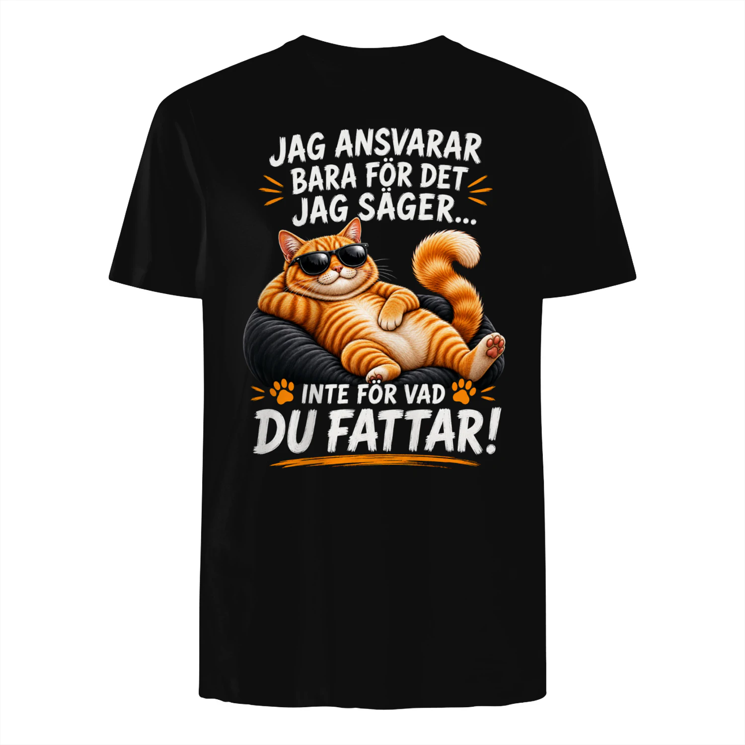 Jag Ansvarar Bara För Det Jag Säger – Premium Unisex T-shirt för Dam & Herr