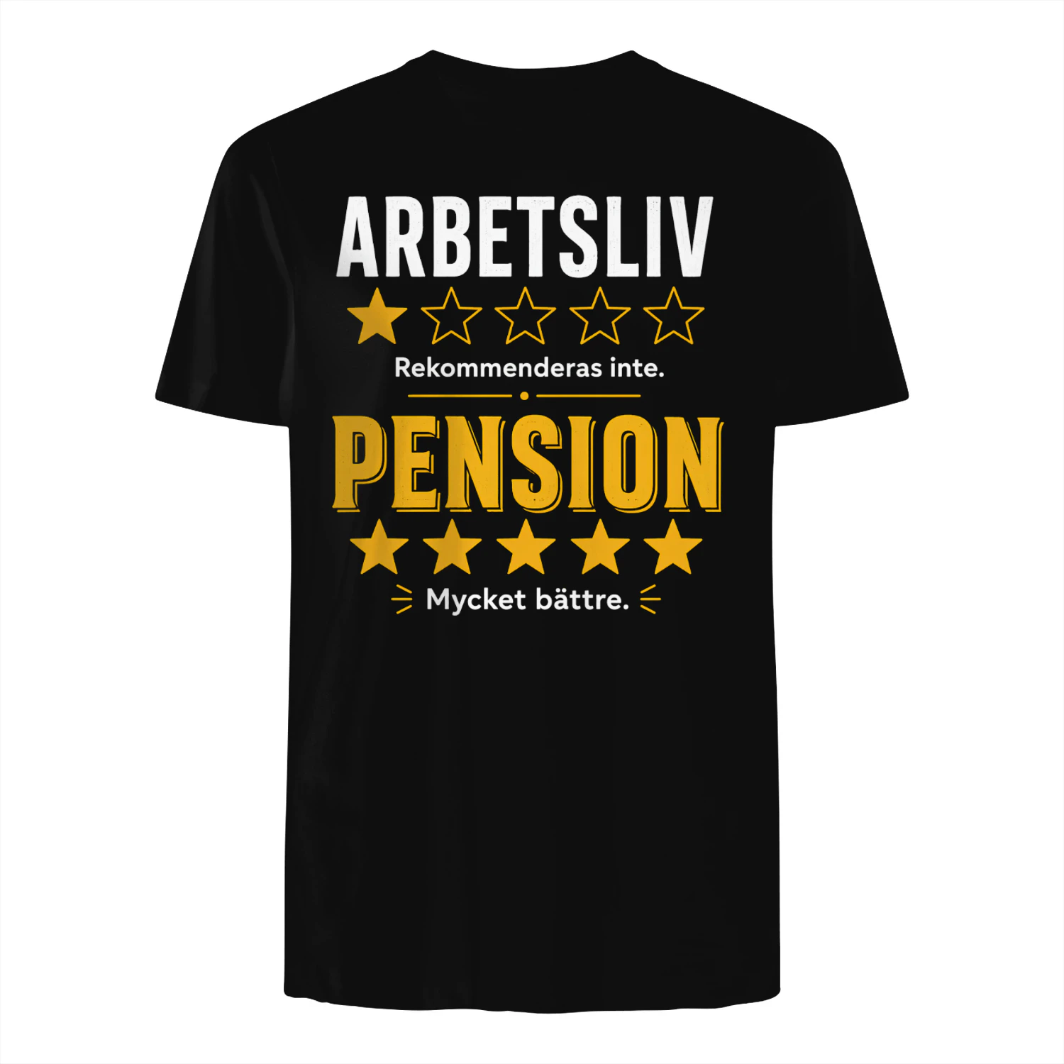 Pension T-shirt – Arbetsliv Rekommenderas Inte, Pension Är Mycket Bättre