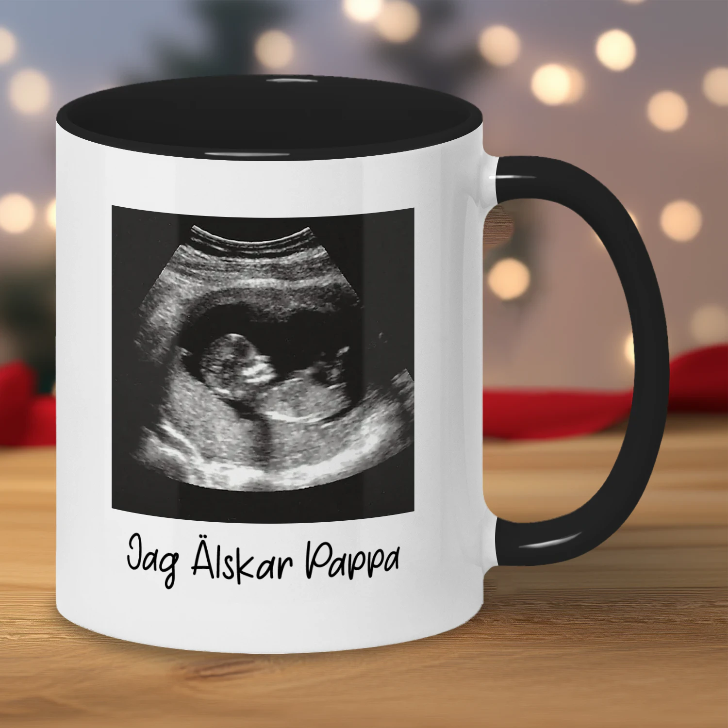 Personlig Mugg Med Bebisens Ultraljudsbild | Present Till Blivande Pappa | Fars Dag Jul Och Födelsedag