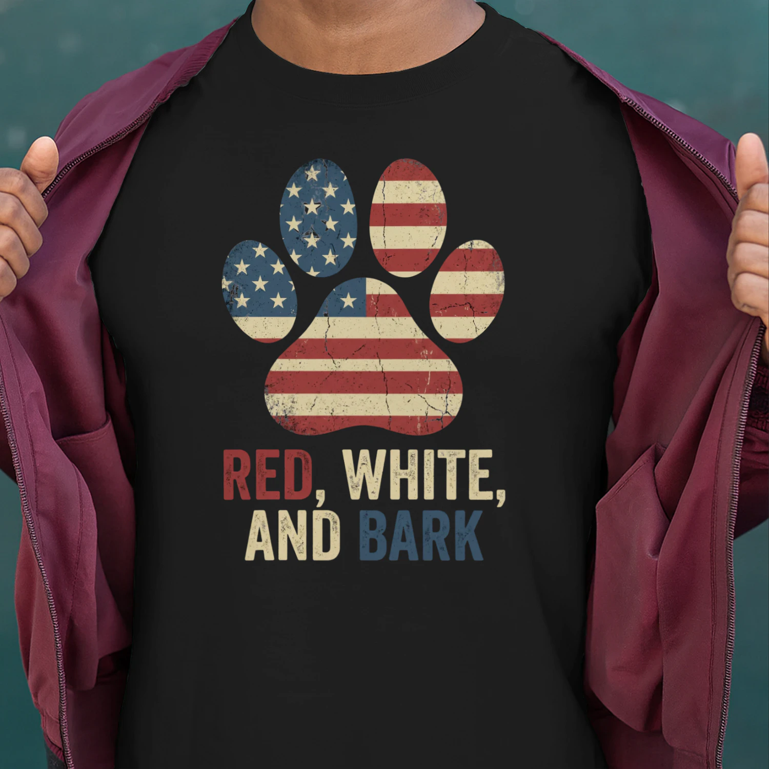 Land of the Free Home of the Bark 4th of July Golden Retriever Shirt - Funny Patriotic Dog Lover T-Shirt