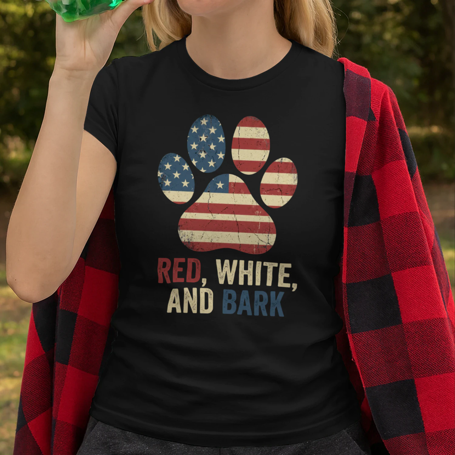 Land of the Free Home of the Bark 4th of July Golden Retriever Shirt - Funny Patriotic Dog Lover T-Shirt