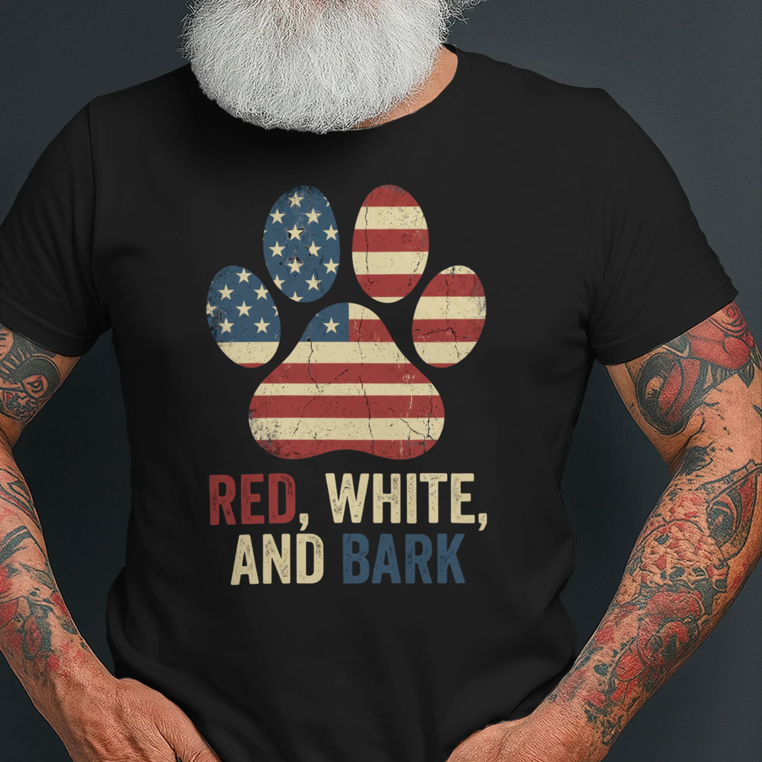 Land of the Free Home of the Bark 4th of July Golden Retriever Shirt - Funny Patriotic Dog Lover T-Shirt