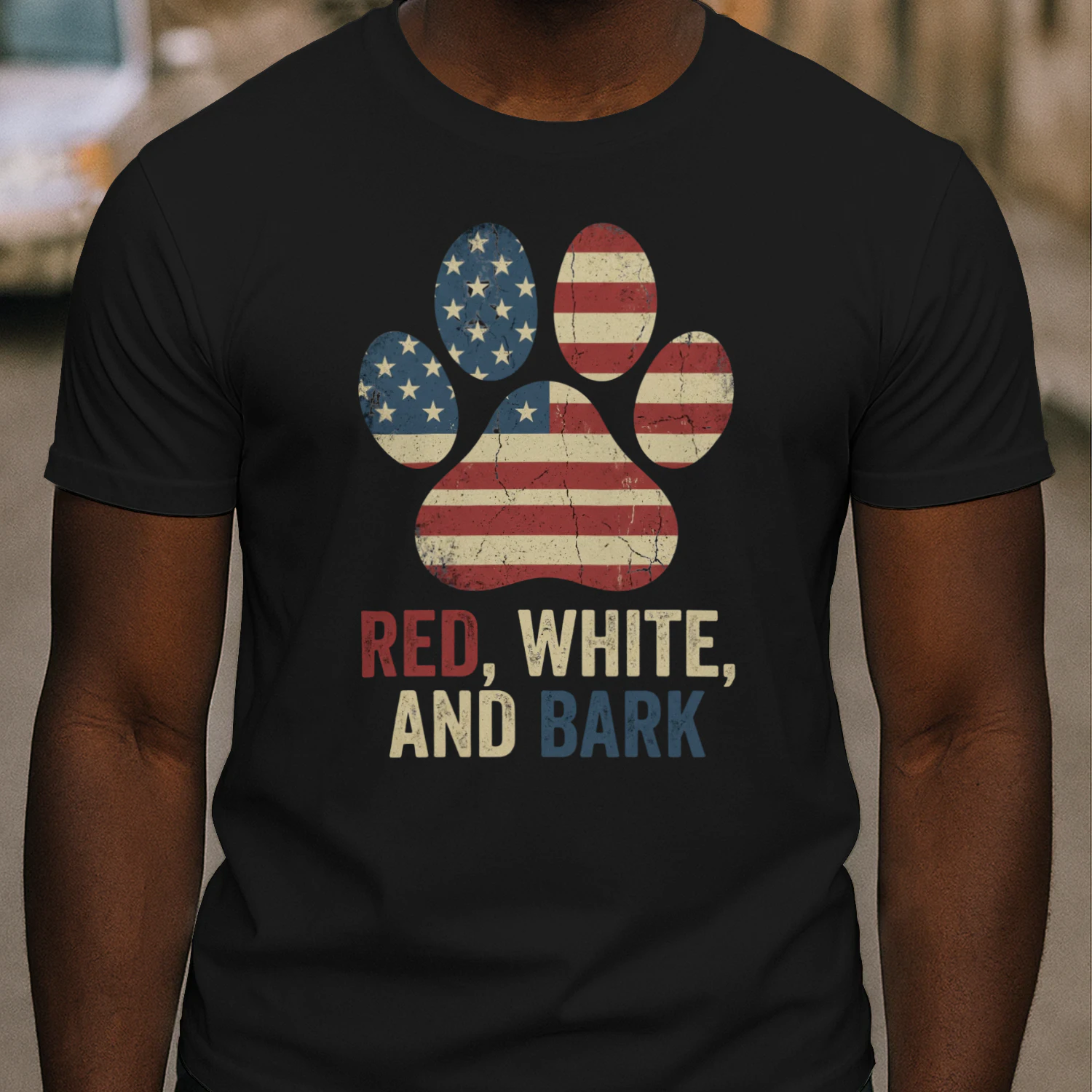 Land of the Free Home of the Bark 4th of July Golden Retriever Shirt - Funny Patriotic Dog Lover T-Shirt