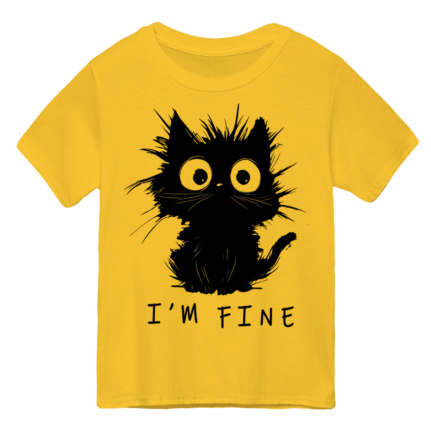 kid's t-shirts design " I'm Fine "