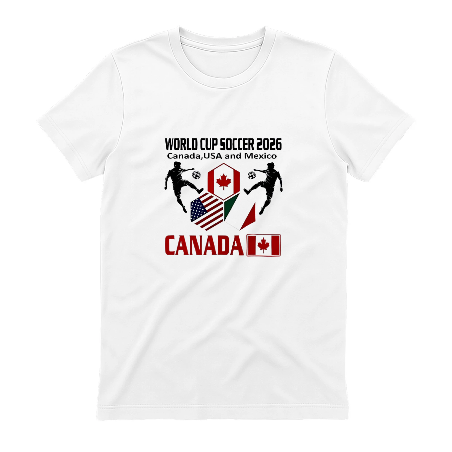 World Cup Soccer 2026 Canada USA and Mexico shirt