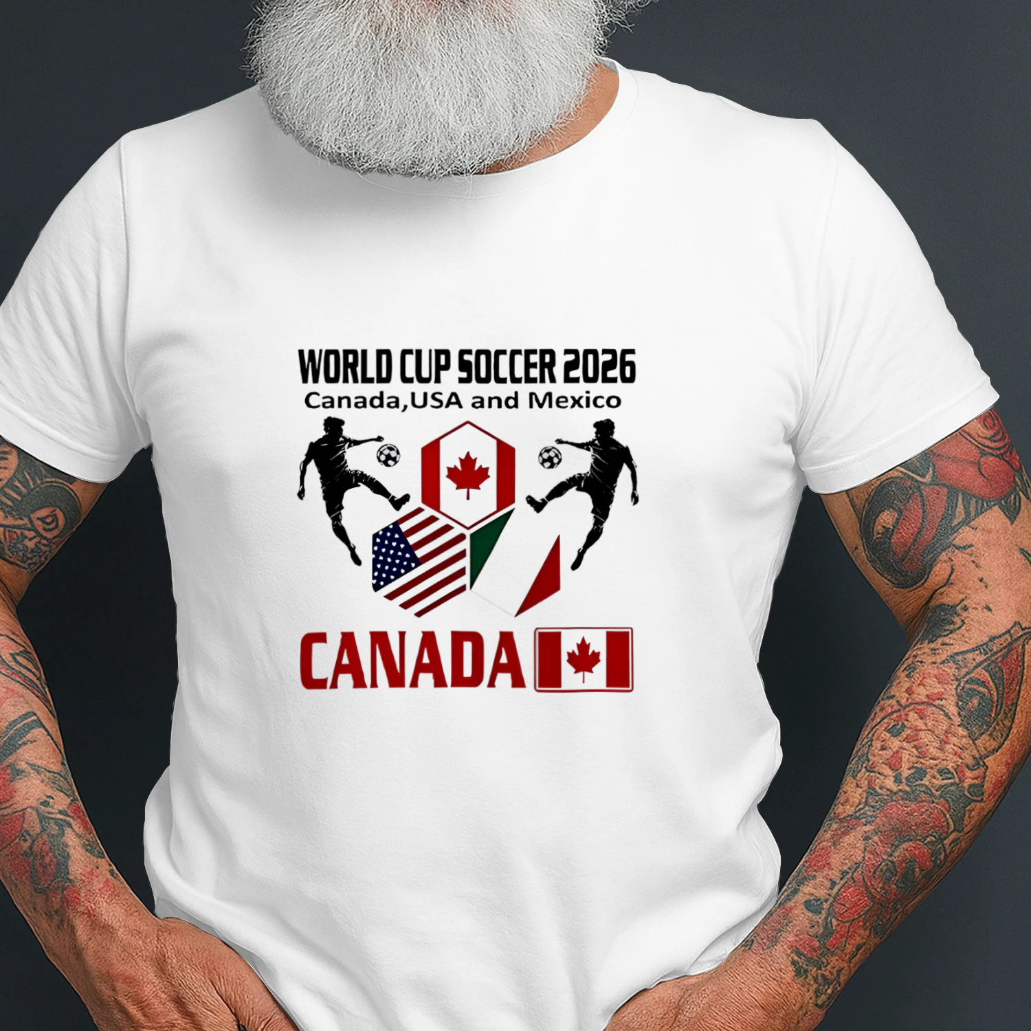 World Cup Soccer 2026 Canada USA and Mexico shirt