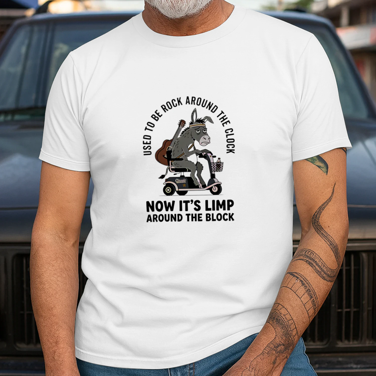 Donkey used to be rock around the clock now it’s limp around the block shirt