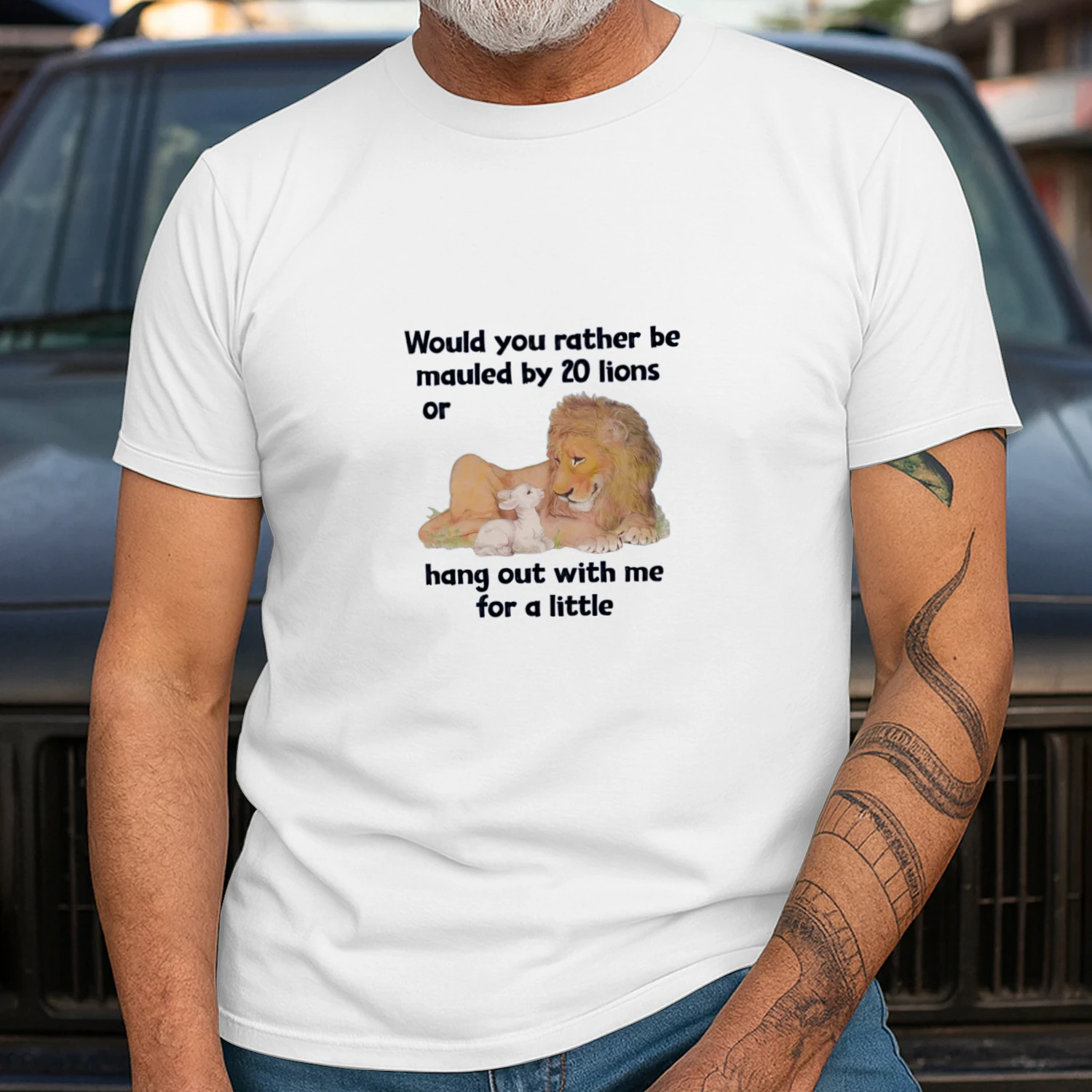 Would You Rather Be Mauled By 20 Lions Or Hang Out With Me For A Little shirt