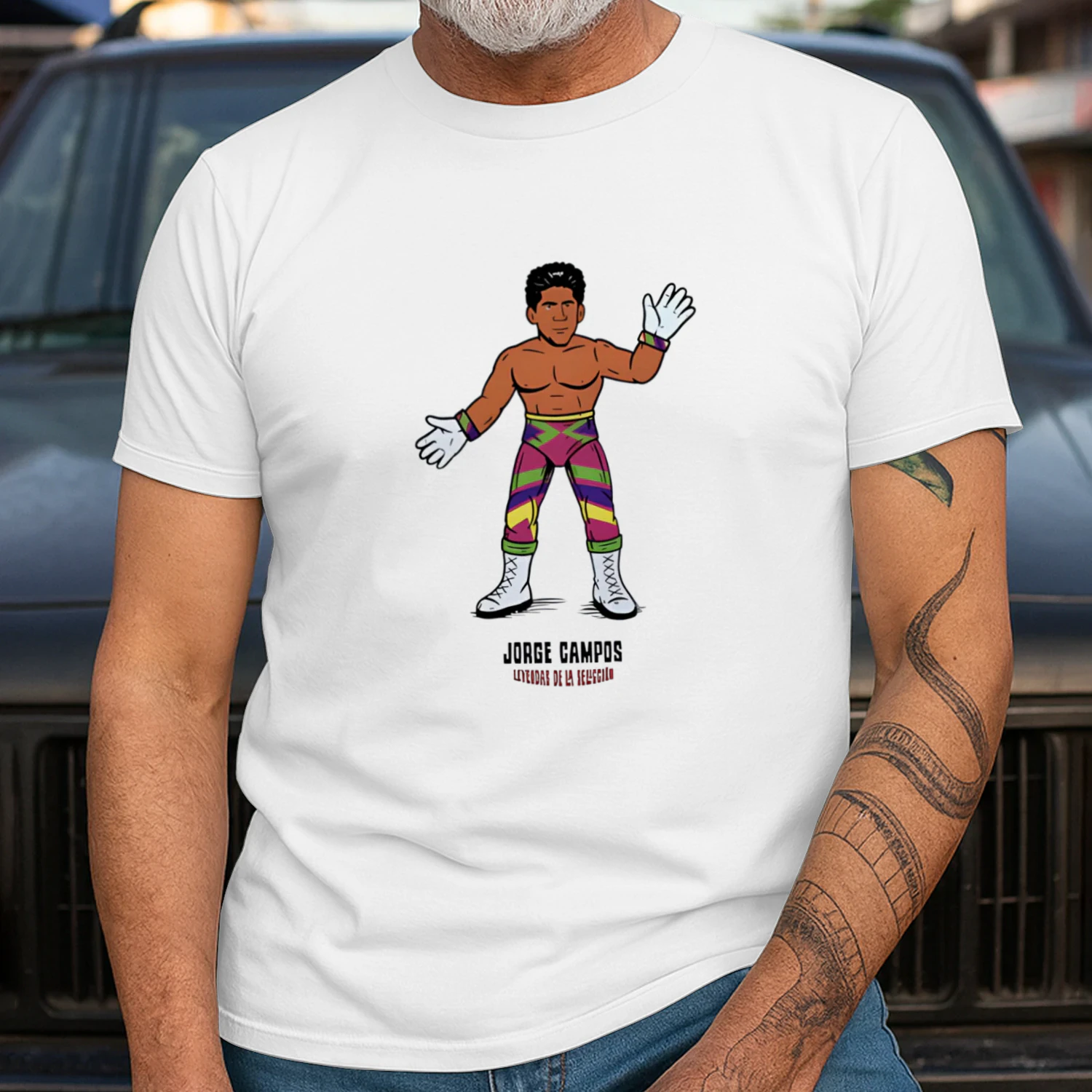 Mexican soccer legend Jorge Campos leyendas de la seleccion shirt