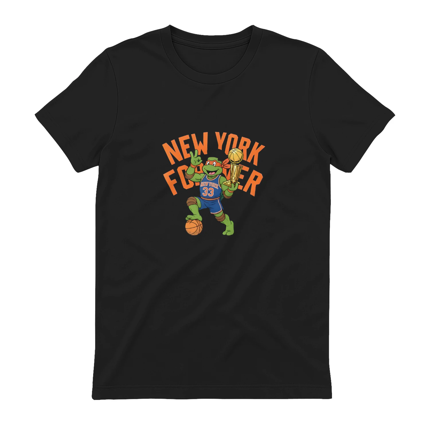 Patrick Ewing New York Knicks NBA Teenage Mutant Ninja Turtles New York Forever shirt