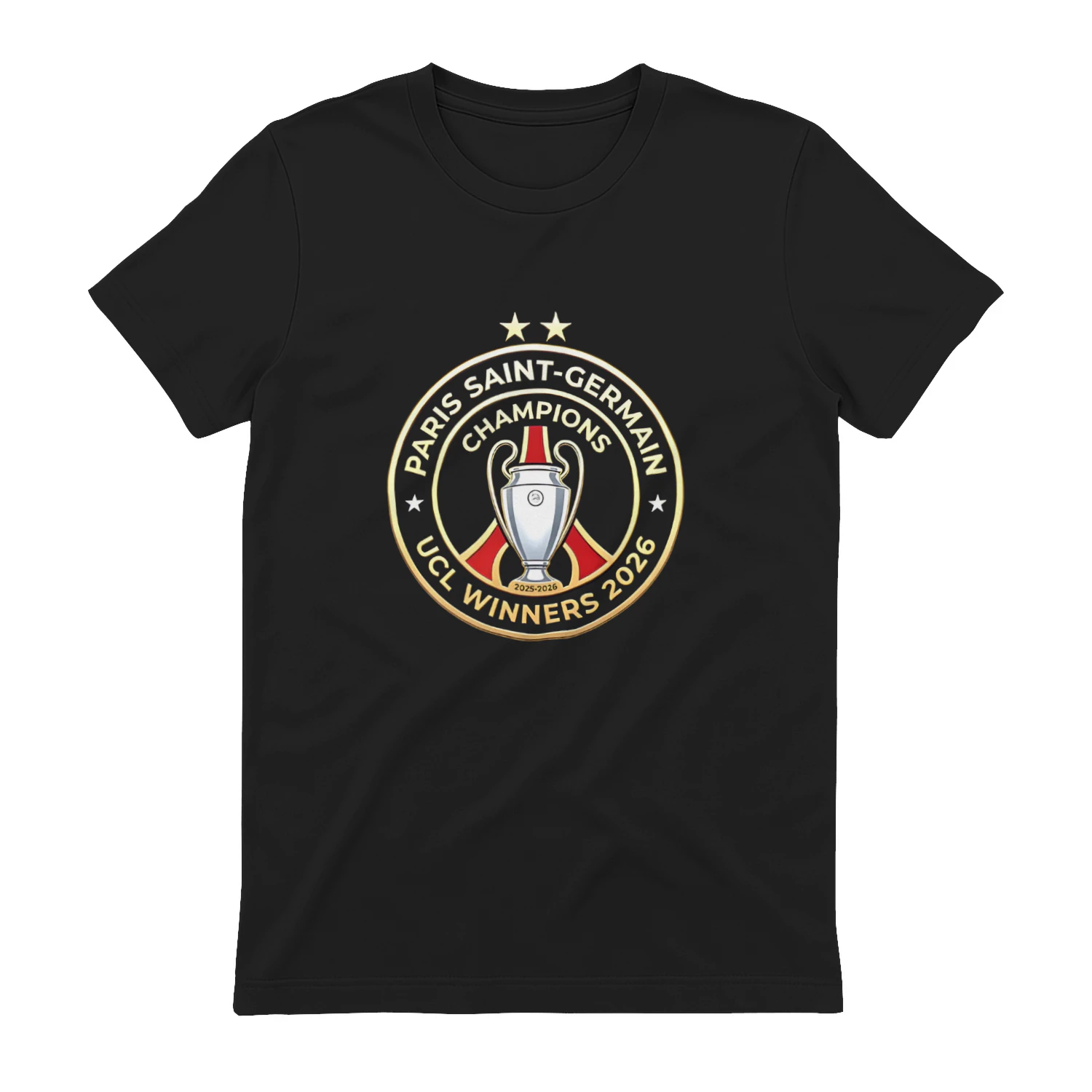 PSG Champions UCL Winners 2026 logo shirt