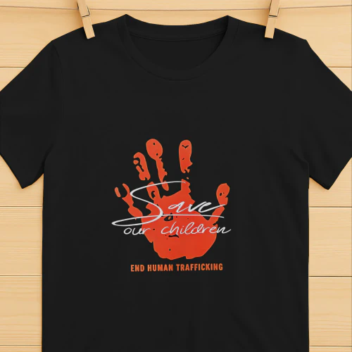 Save our children end human trafficking shirt