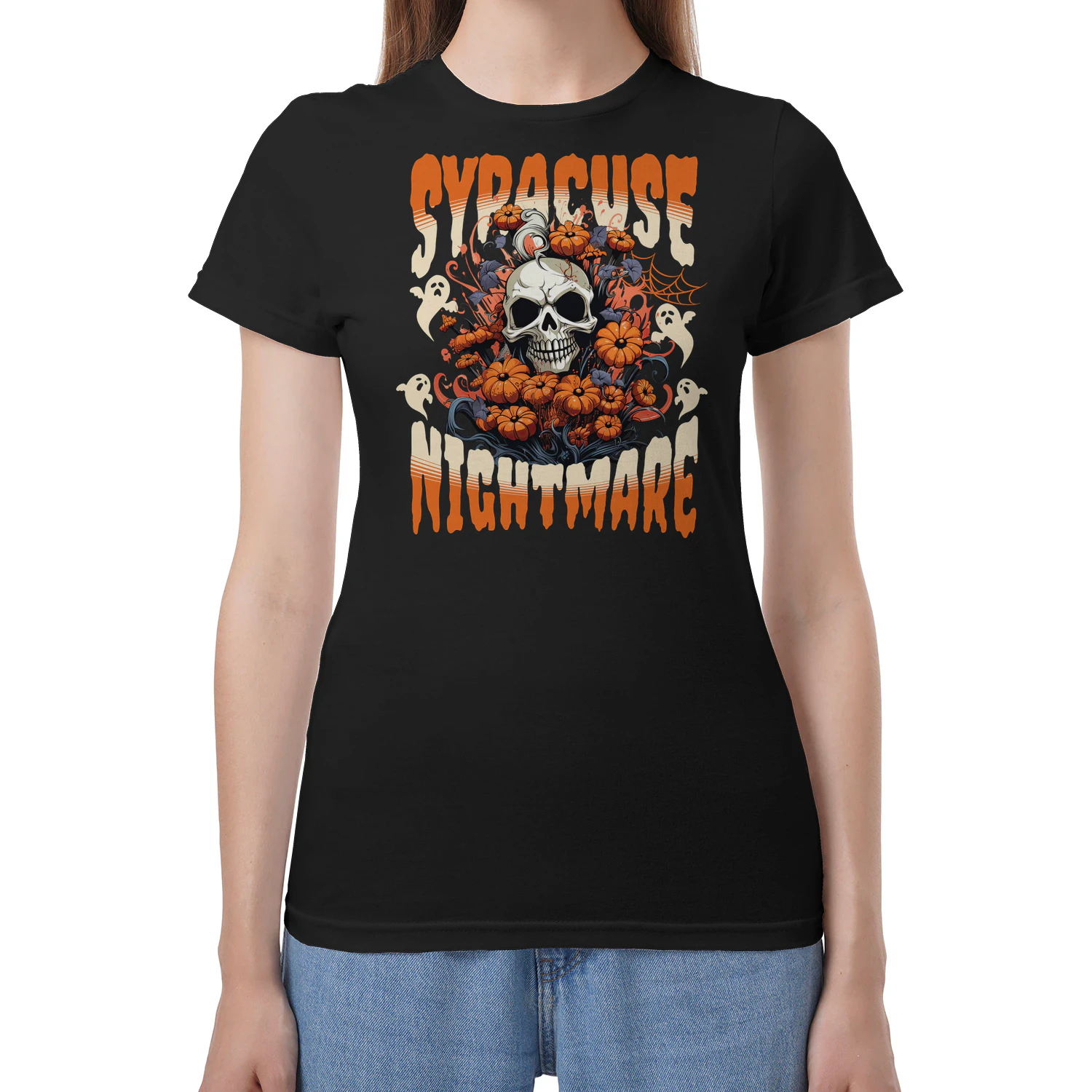 Syracuse Nightmare Spooky Skull Halloween