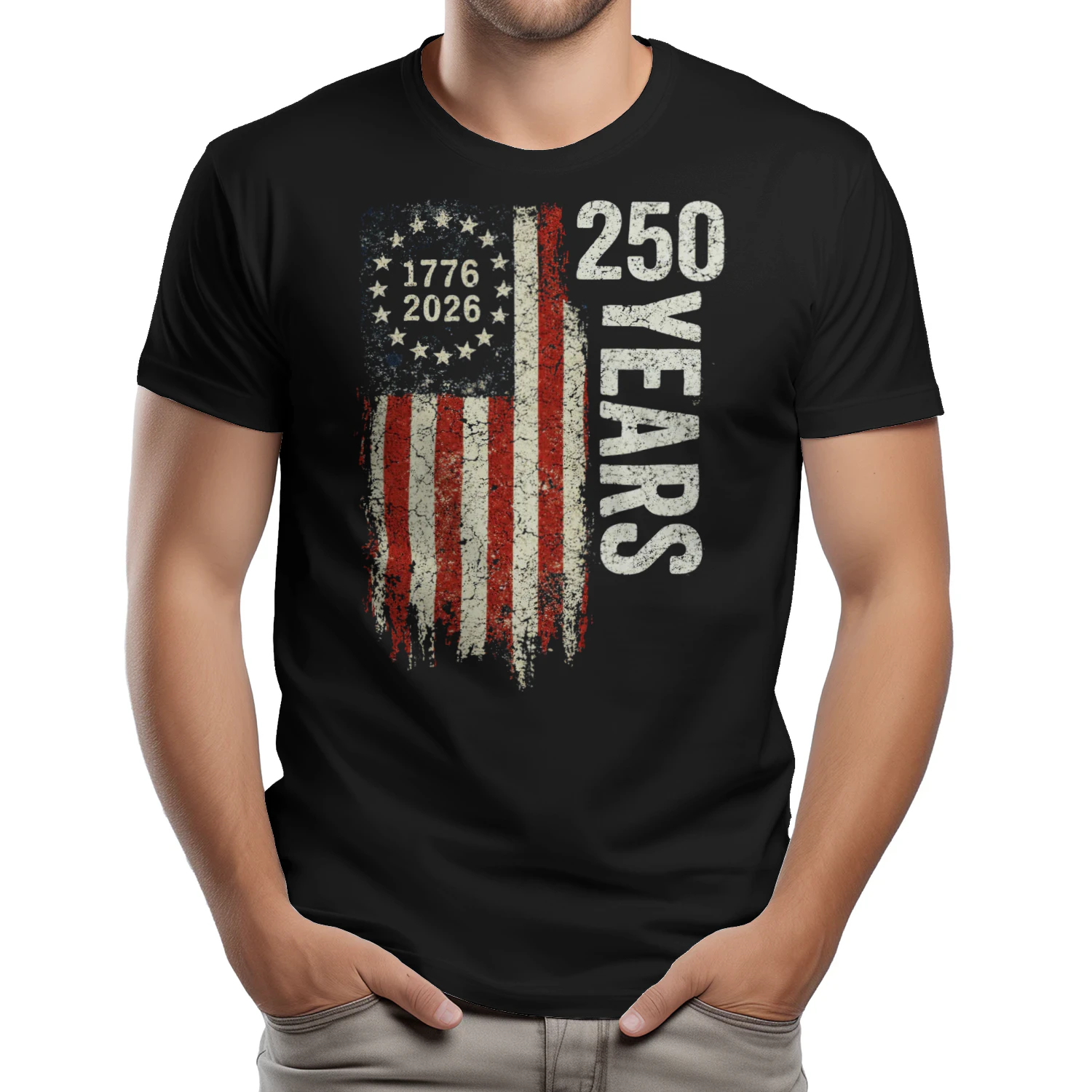 250 Years America Vintage Flag