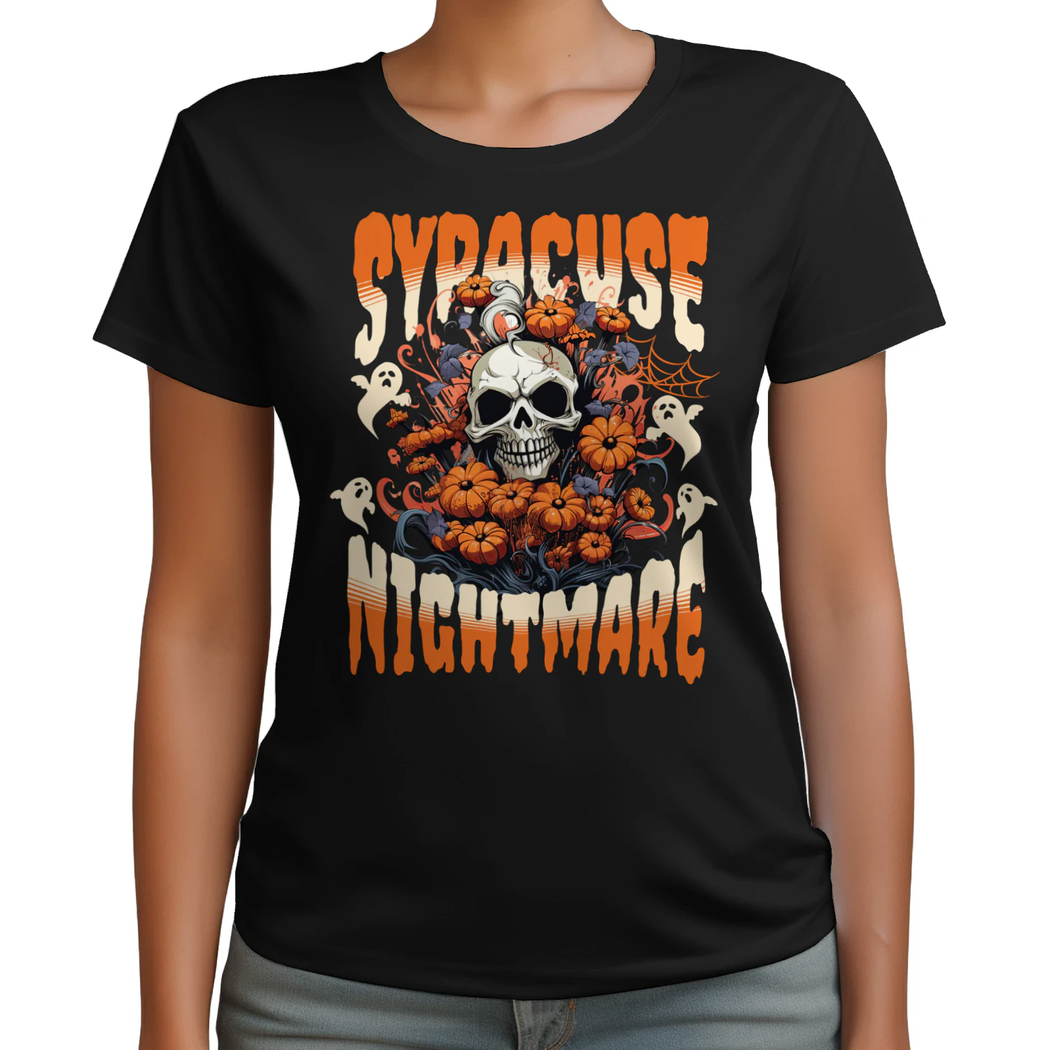 Syracuse Nightmare Spooky Skull Halloween