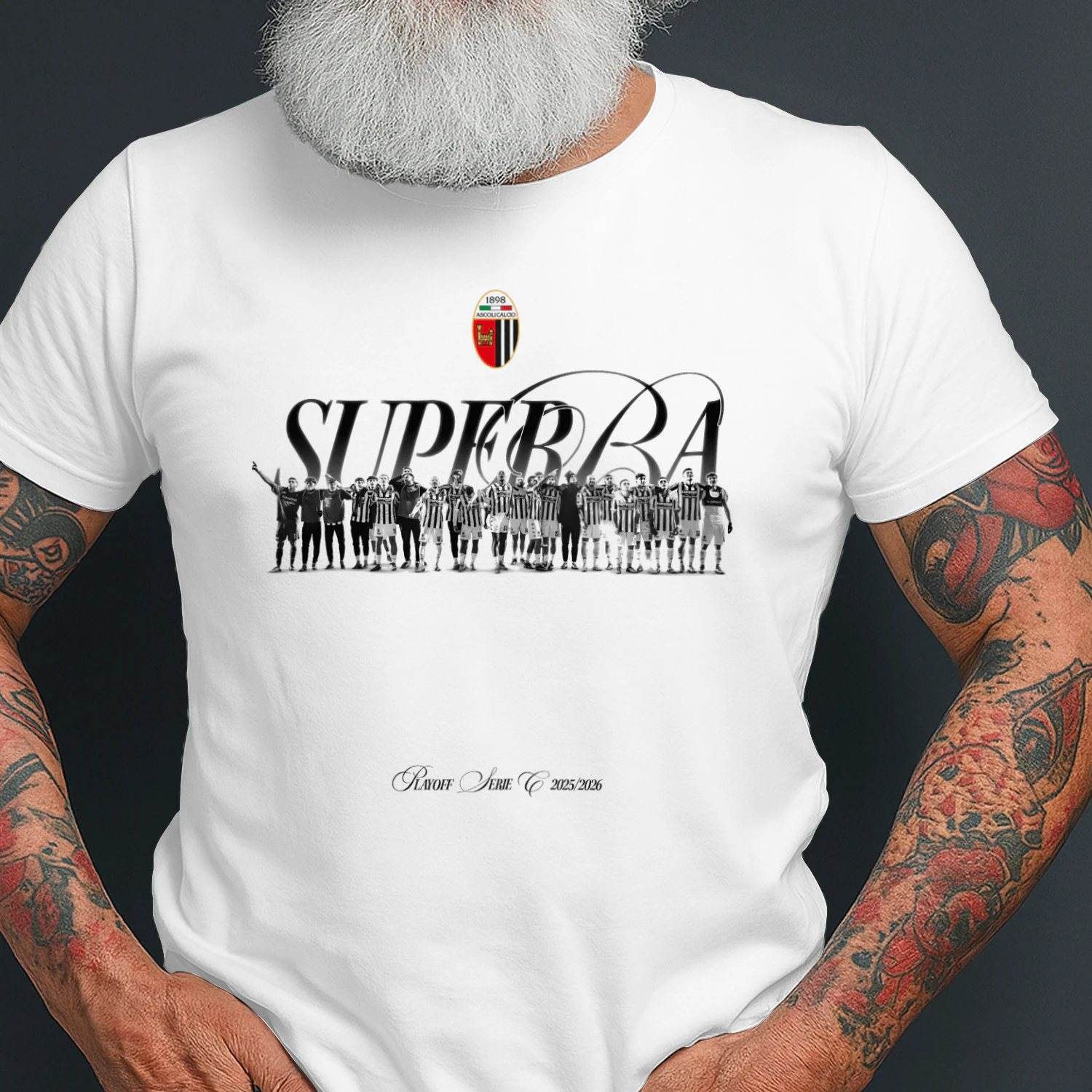 Ascoli Calcio 1898 Superba T-Shirt – Serie C 2025_2026 Supporters Edition