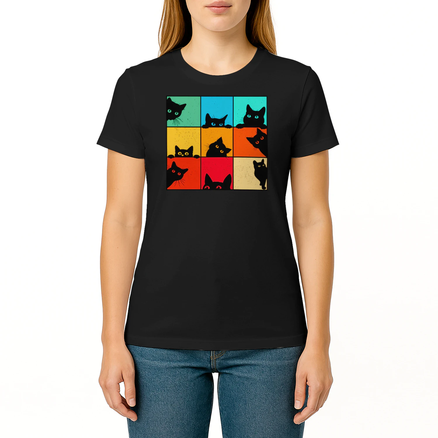 cat grid pop art funny
