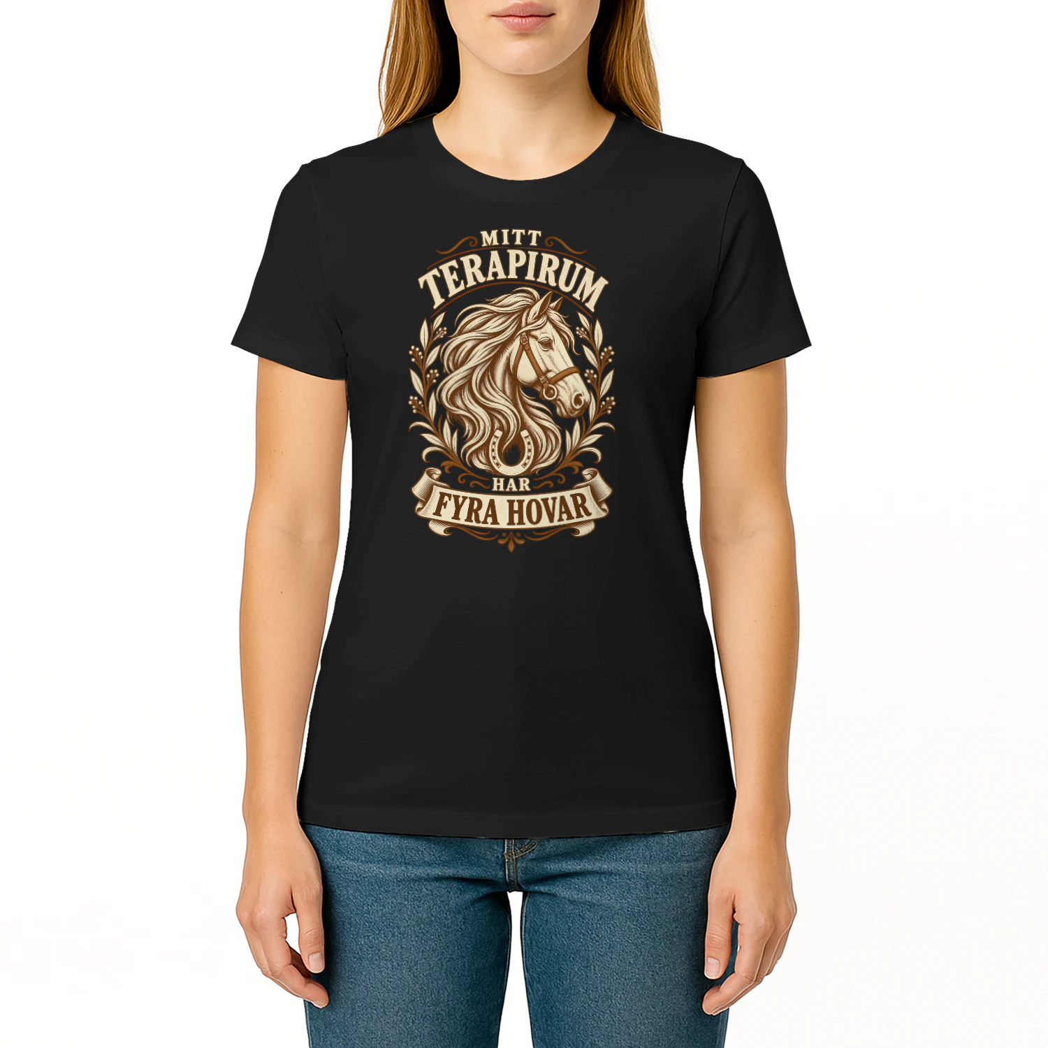 mitt terapirum har fyra hovar horse equestrian