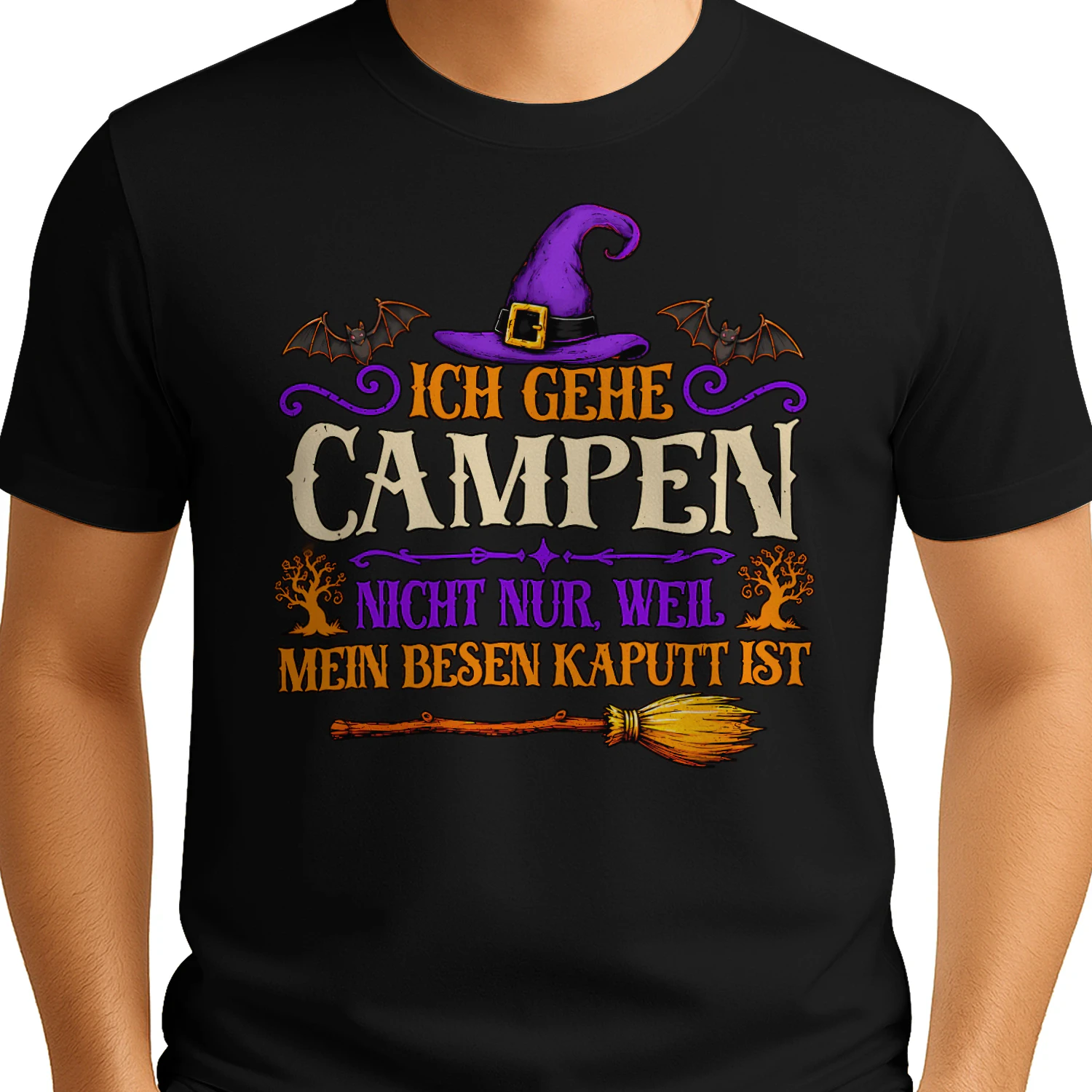 ich gehe campen nicht nur weil mein besen kaputt