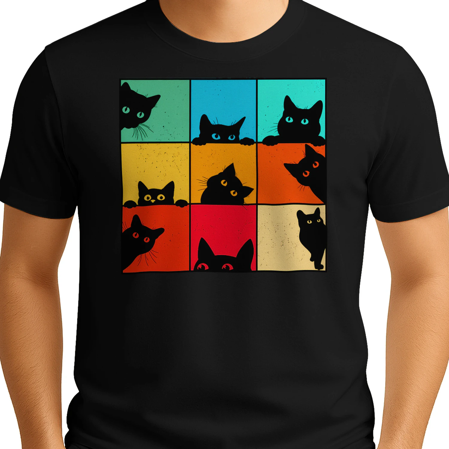 cat grid pop art funny