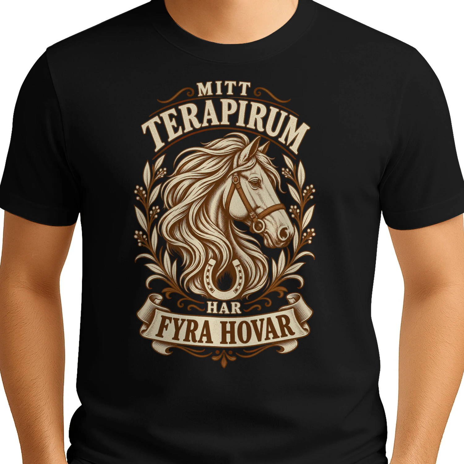 mitt terapirum har fyra hovar horse equestrian