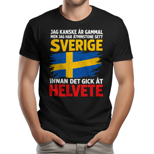 Jag kanske är gammal Sverige förr Unisex T-shirt