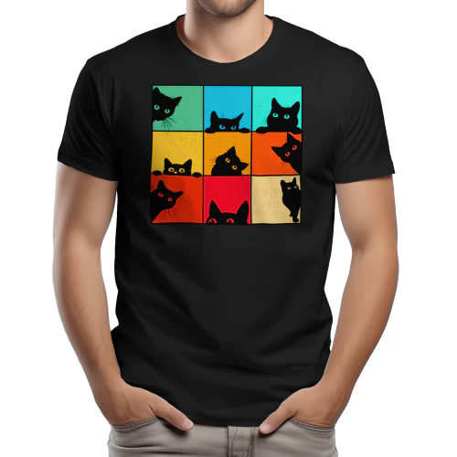 cat grid pop art funny