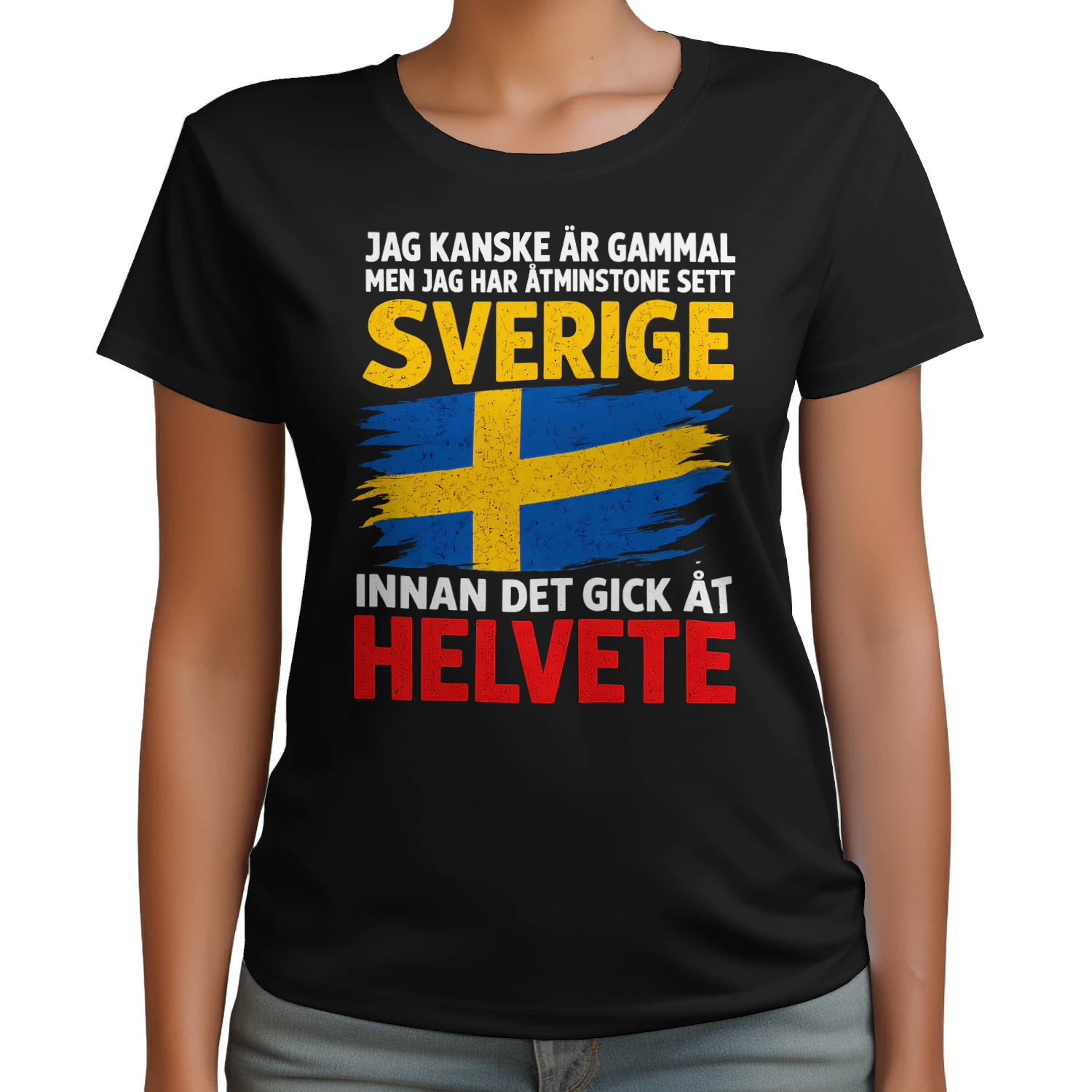 Jag kanske är gammal Sverige förr Unisex T-shirt
