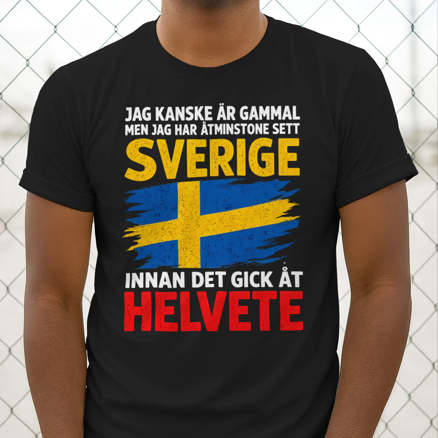 Jag kanske är gammal Sverige förr Unisex T-shirt