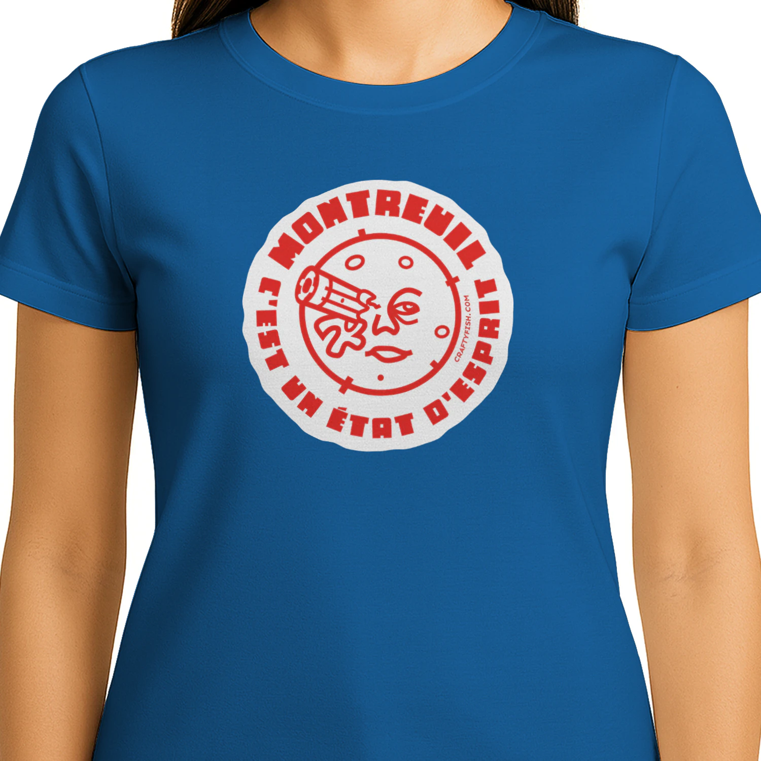 Montreuil - Un État d'Esprit Womans Fitted Tee