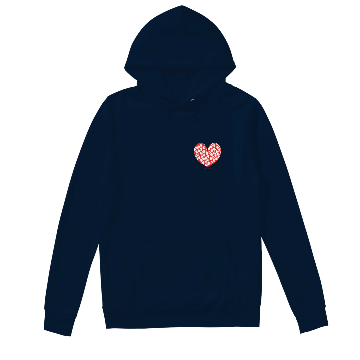 Stay Safe Stay Crafty Heart Unisex Hoodie