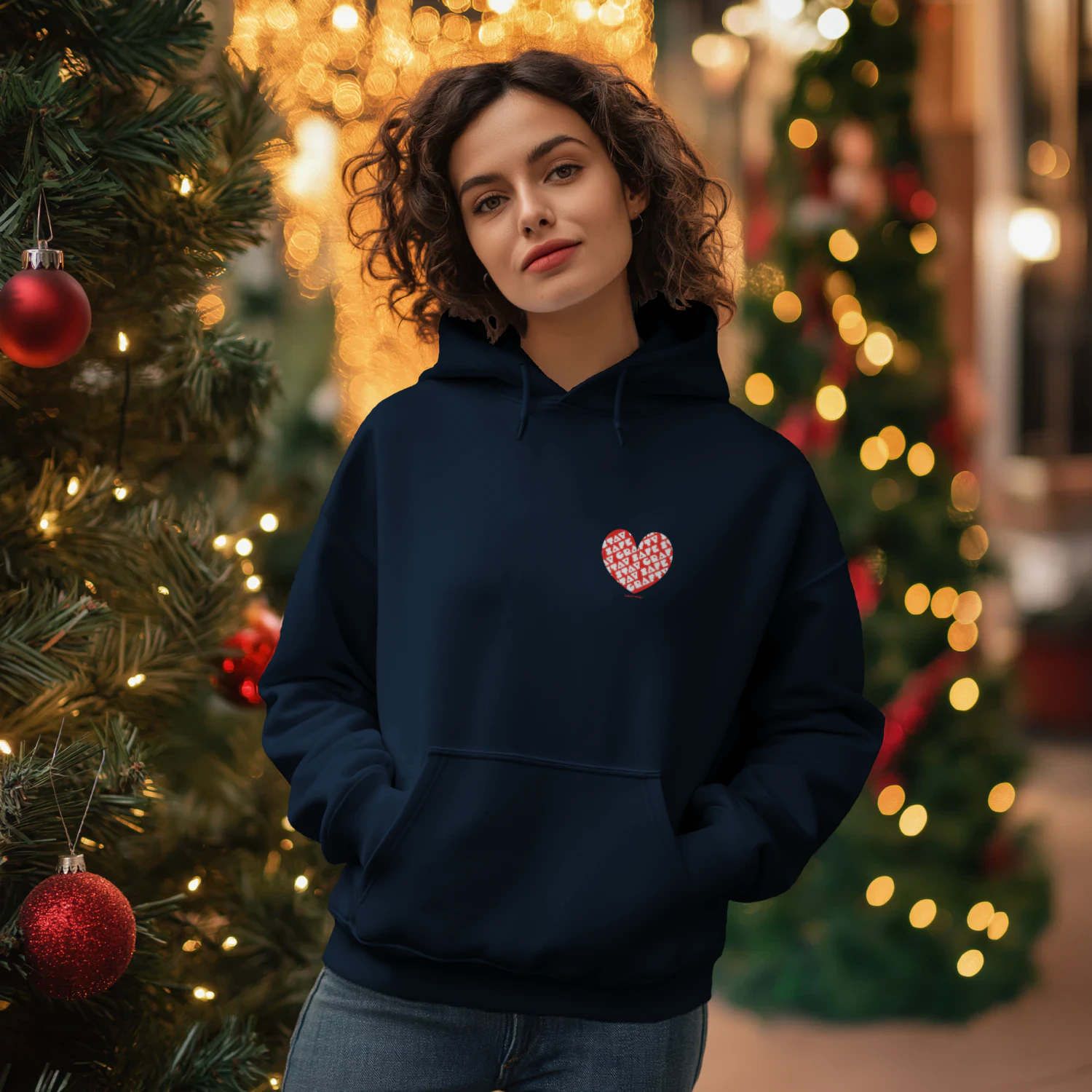 Stay Safe Stay Crafty Heart Unisex Hoodie