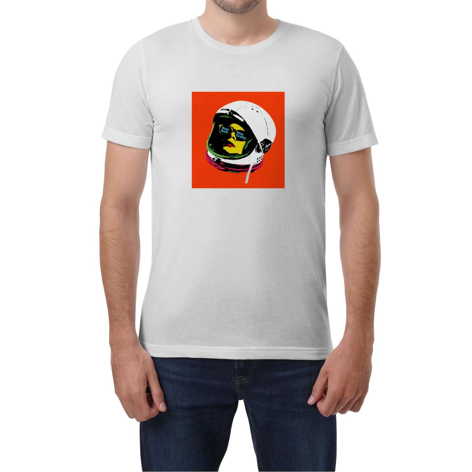 Spaceman Graphic Pop Art Premium Unisex  Tee