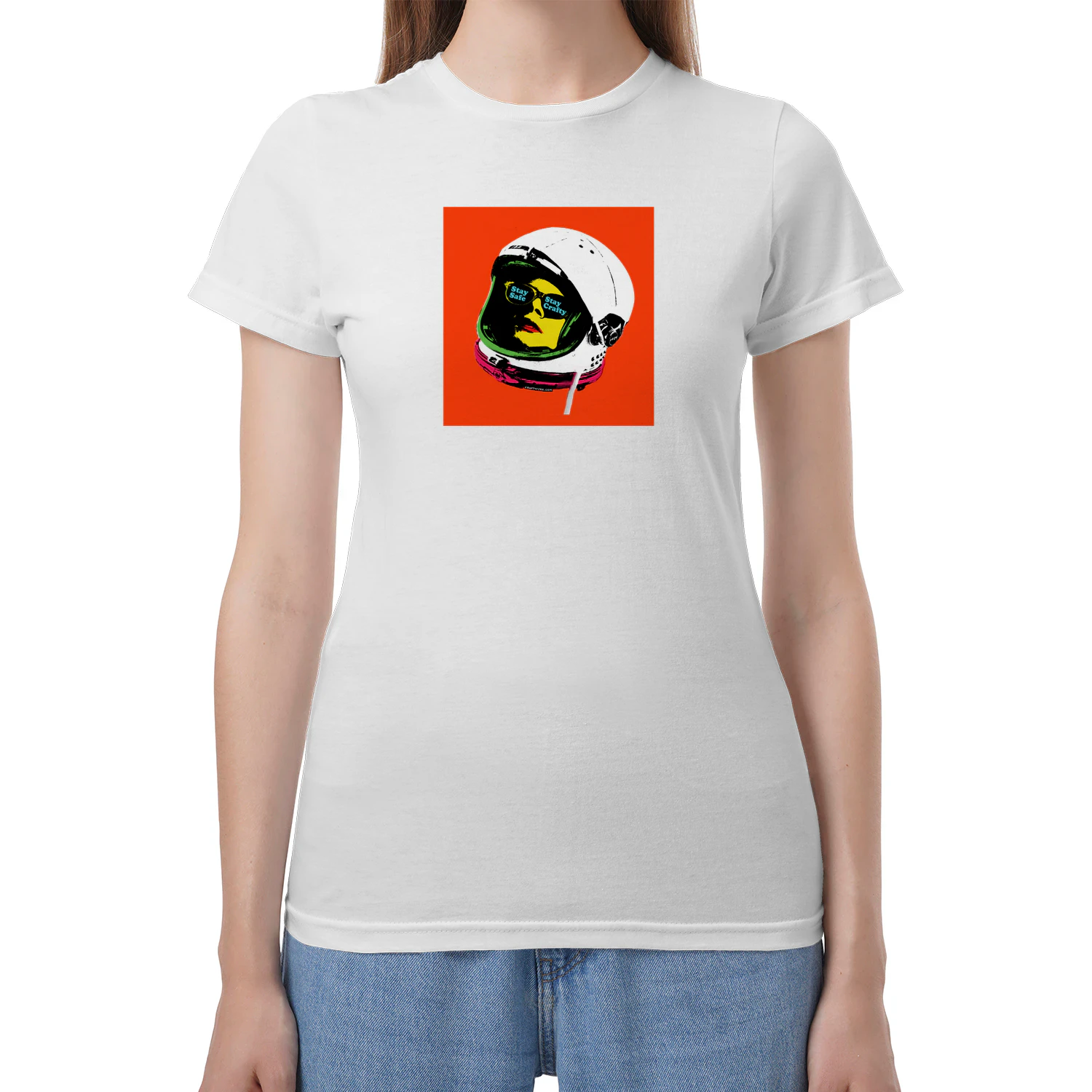 Spaceman Graphic Pop Art Premium Unisex  Tee