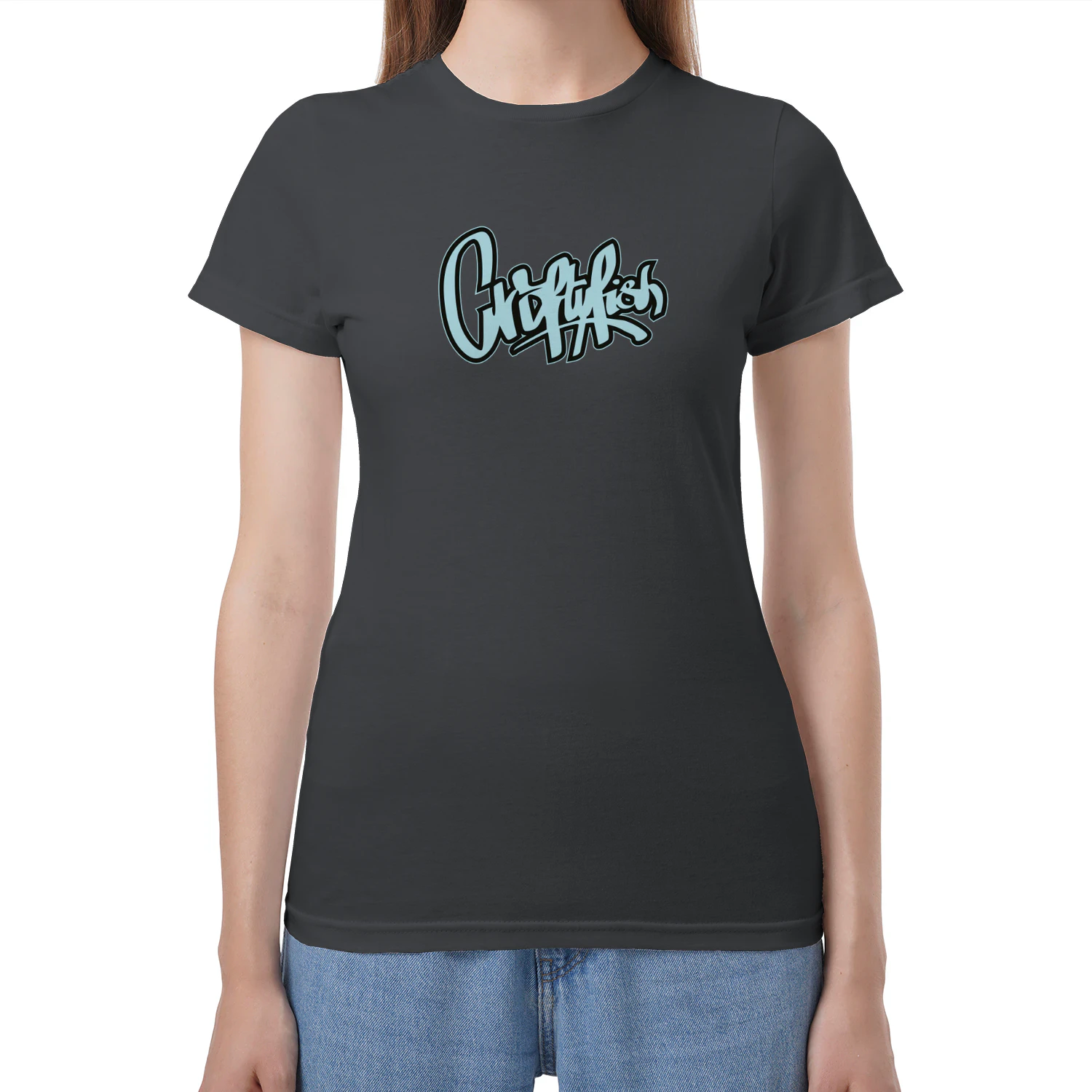 Crafty Graffiti Tag Womens Fitted Tee