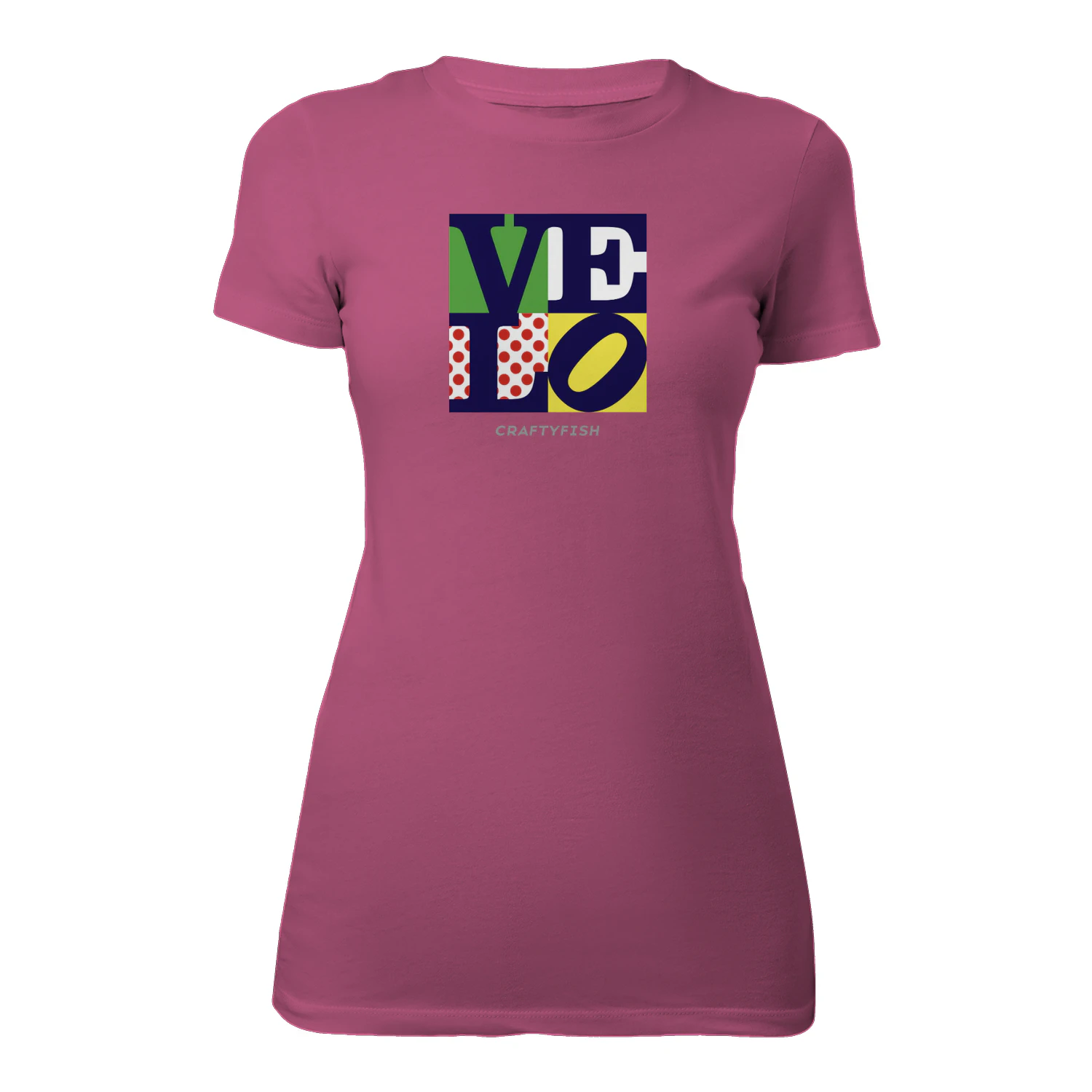 VELO LOVE Women's Fitted T-shirt